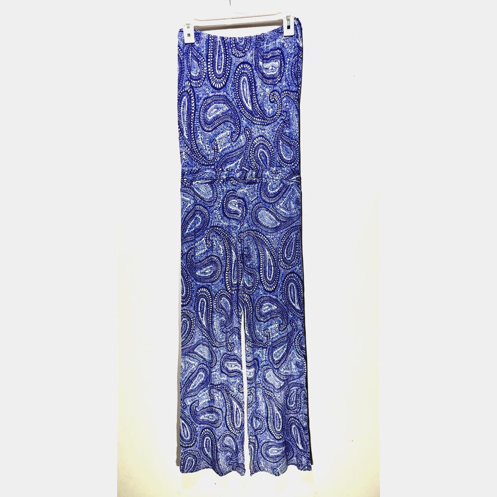 Tori Richard USA Honolulu Hawaii made jumper wide leg beach vacation women S